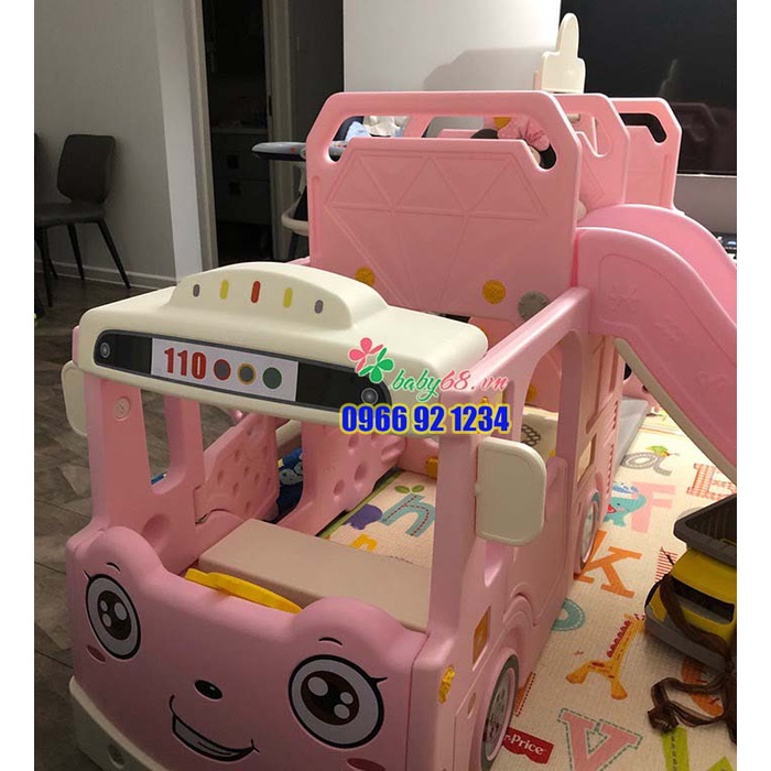 Cầu trượt xích đu xe bus đa năng cho bé YG02100