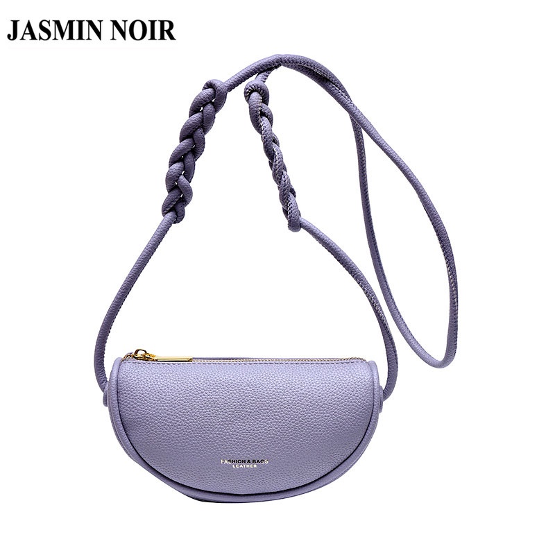 Túi Đeo JASMIN NOIR Chéo Da PU Hình Yên Ngựa Thiết Kế Đơn Giản Cho Nữ