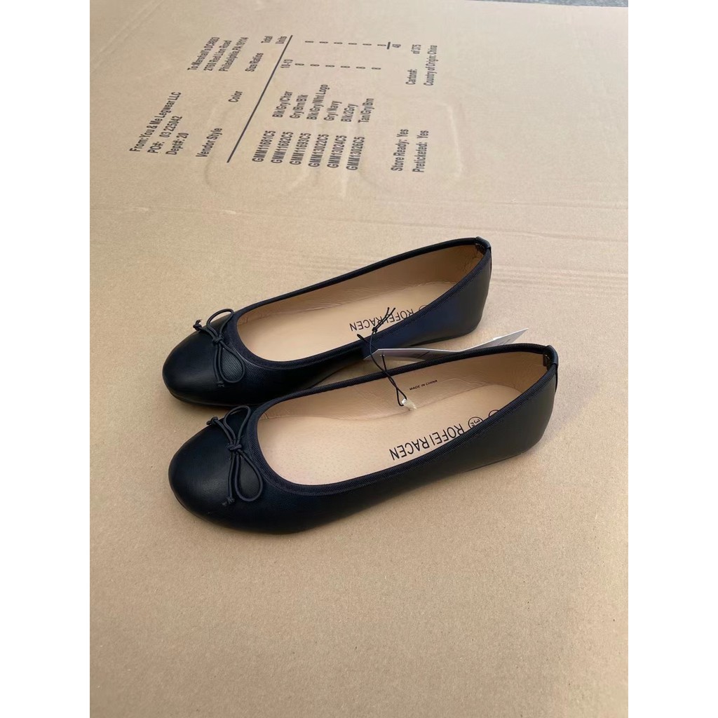 Giày bệt nữ xuất Âu Mỹ rofeiracen màu đen size 36-41ảnh thật | BigBuy360 - bigbuy360.vn