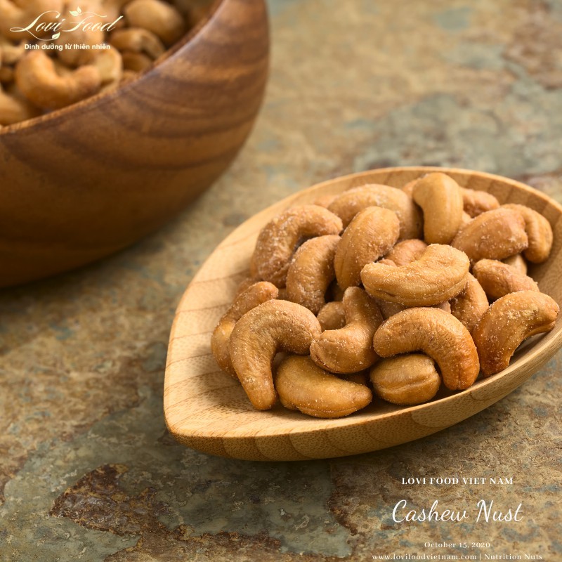 HẠT ĐIỀU RANG MUỐI BÌNH PHƯỚC - 500gram HẠT CAO CẤP nguyên hạt,bóc vỏ lụa,hàng loại 1 xuất khẩu - Lovi Food Việt Nam | BigBuy360 - bigbuy360.vn