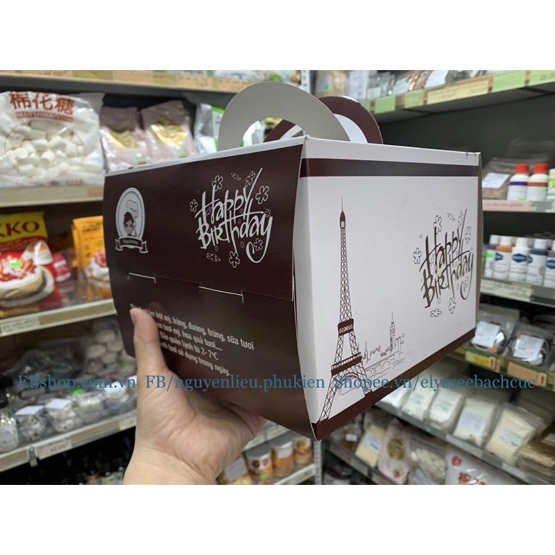 SET 5 HỘP ĐỰNG BÁNH SINH NHẬT NHIỀU KÍCH THƯỚC