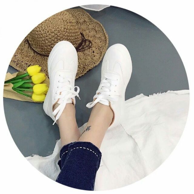 Bata lót nâu ( kèm hình thật) .Đế chống trơn, lớp lót êm chân, fom ôm chân, bao đẹp. Chỉ với 125k cho một đôi giày xinh.