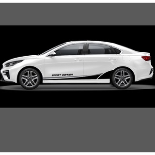 Tem decal dán sờn ô tô đơn giản xe sáng màu