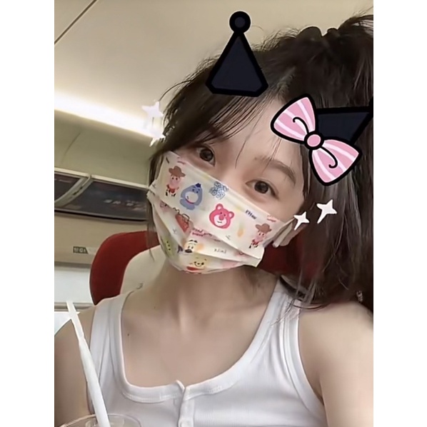 Khẩu trang in hình người lớn 5 cái