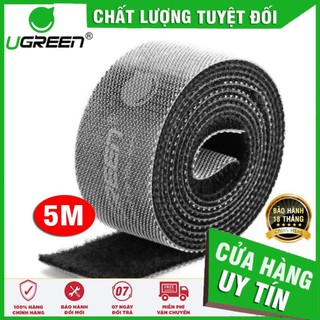 Dây Dán Velcro Tiện Dụng 5M UGREEN 40356 (Màu Xám) ✔HÀNG CHÍNH HÃNG ✔