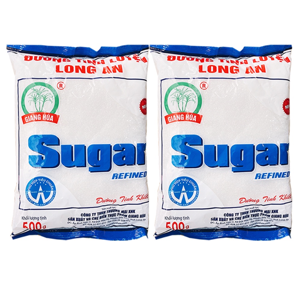 Combo 6 bịch đường cát trắng tinh luyện Long An