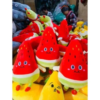 Gấu bông gối ôm quả dâu tây mềm mịn chất miniso