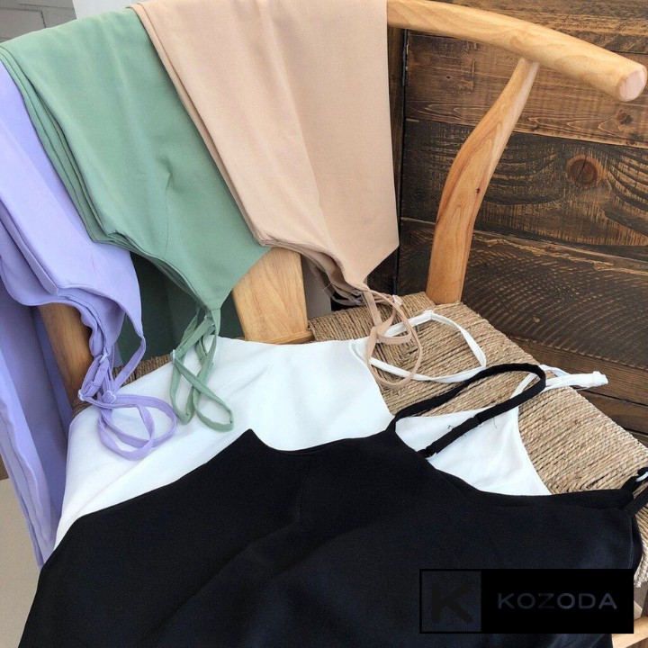 Váy hai dây đầm váy đũi dáng dài nhiều màu dày dặn không lộ KOZODA D13 | BigBuy360 - bigbuy360.vn
