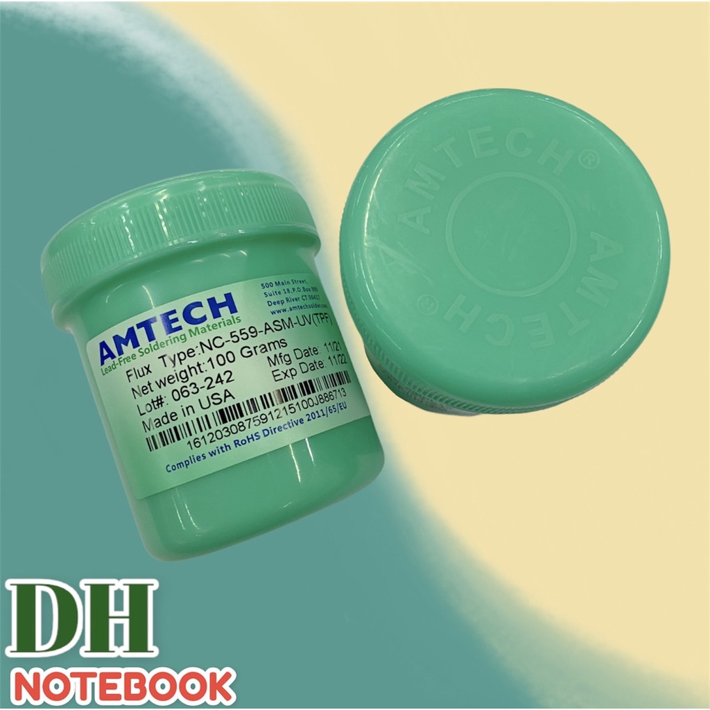 Bình thông lượng Xanh Amtech NC-559-ASM-UV (TPF) Size 100 GRAM