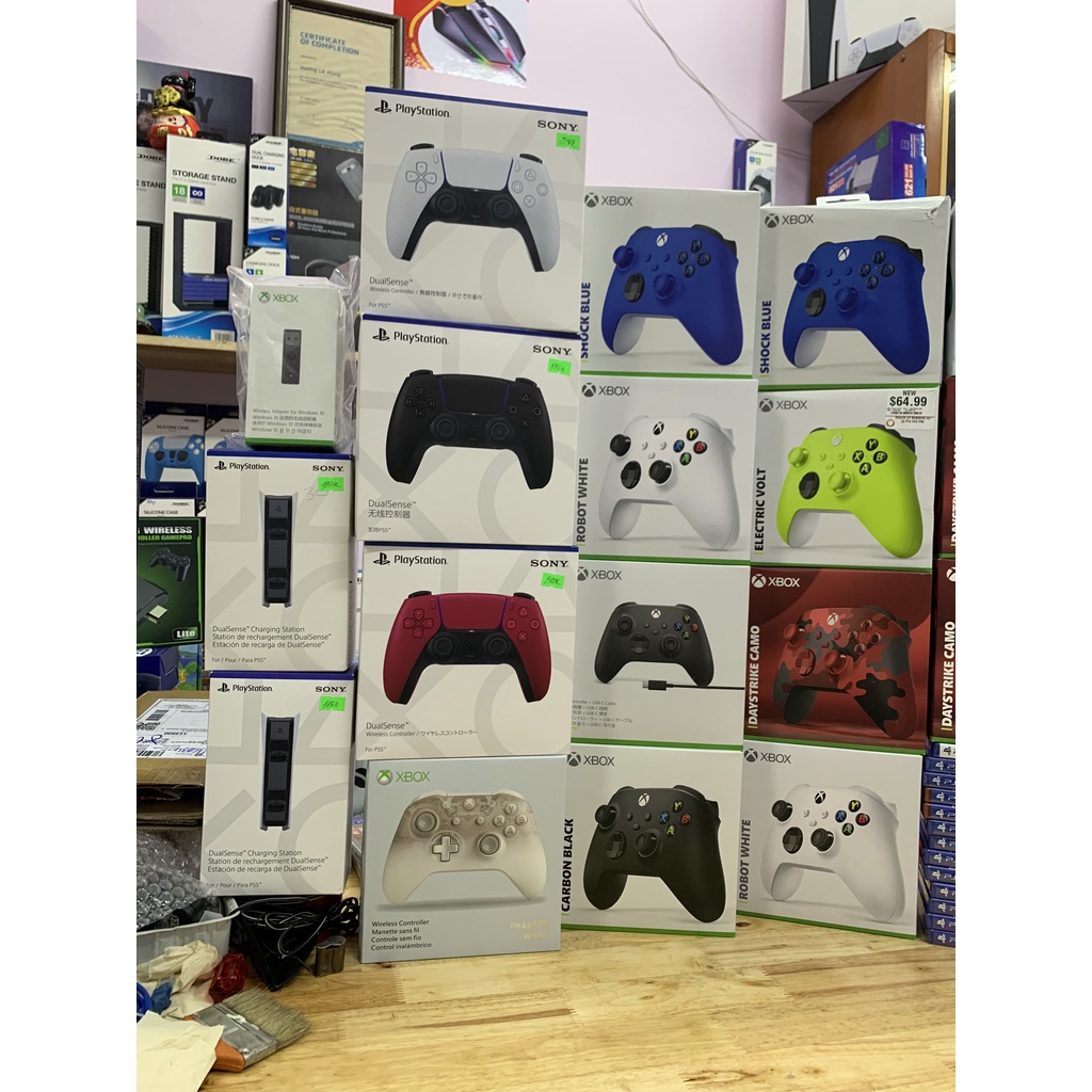 Tay cầm xbox one s x không dây chính hãng nguyên seal các màu mới nhất