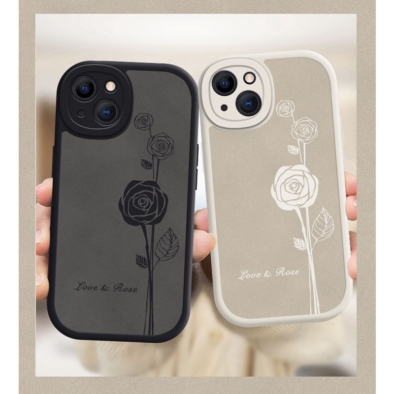 Ốp Điện Thoại Mềm In Họa Tiết Hoa Hồng Cho iPhone 13 / 12 / 11 Promax 6 / 7 / 8 Plus / X / XR / Xs Max
