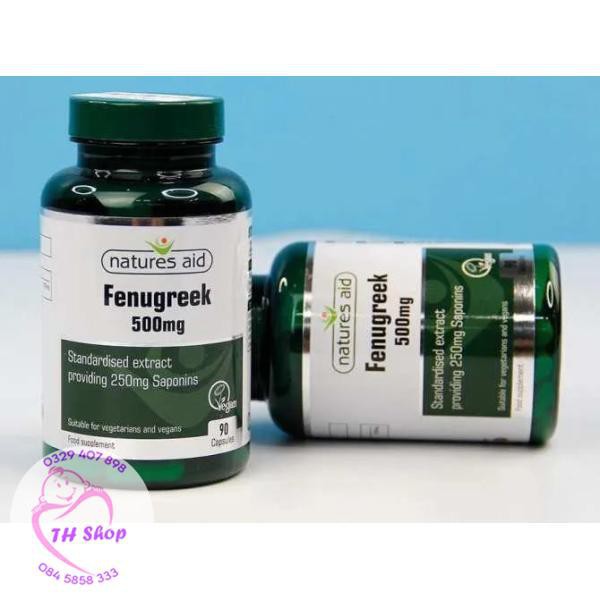 Viên Lợi Sữa Cỏ Cà Ri Fenugreek 500mg Anh 90 Viên