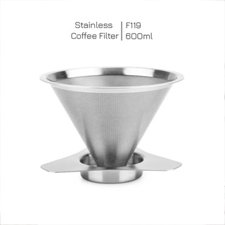 Phễu lọc cafe inox SUS304 F119 ( dùng cho bình 600ml)