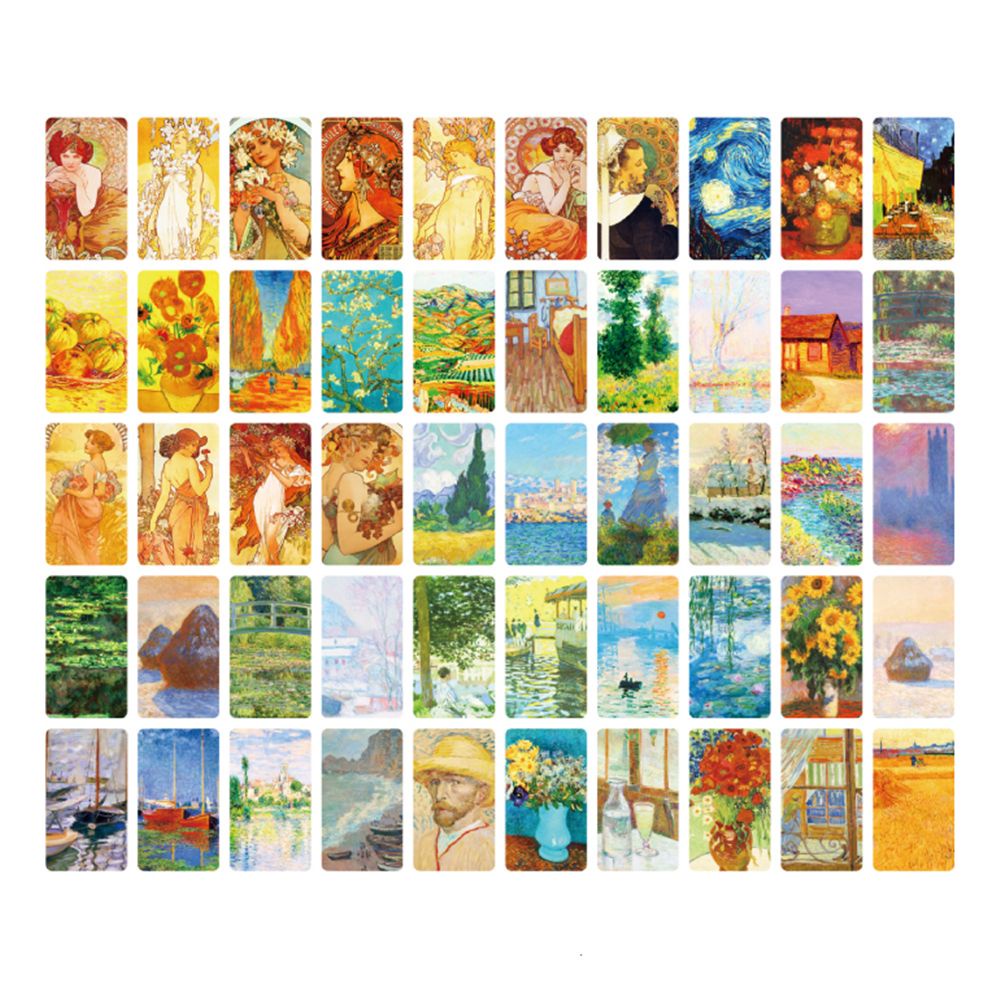 CHOOKEY 100 Pcs DIY Memo Pads Crafts Scrapbooking Card Book Aesthetic Small Landscape Album Stationery Ring Buckle Notepad