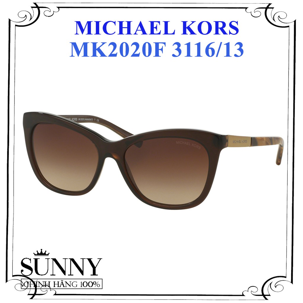 MK2020F kính mát Michael Kors chính hãng, thiết kế dễ đeo bảo vệ mắt