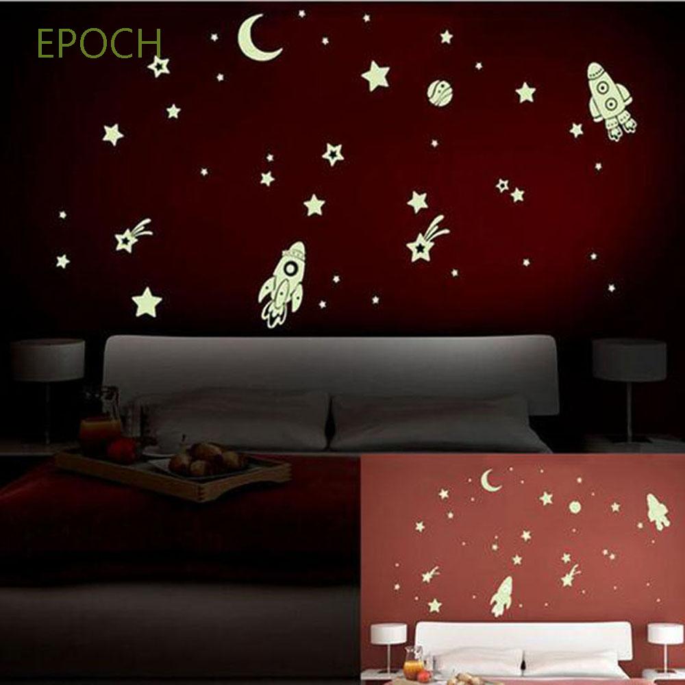 EPOCH Miếng Dán Tường Dạ Quang Hình Vũ Trụ Độc Đáo