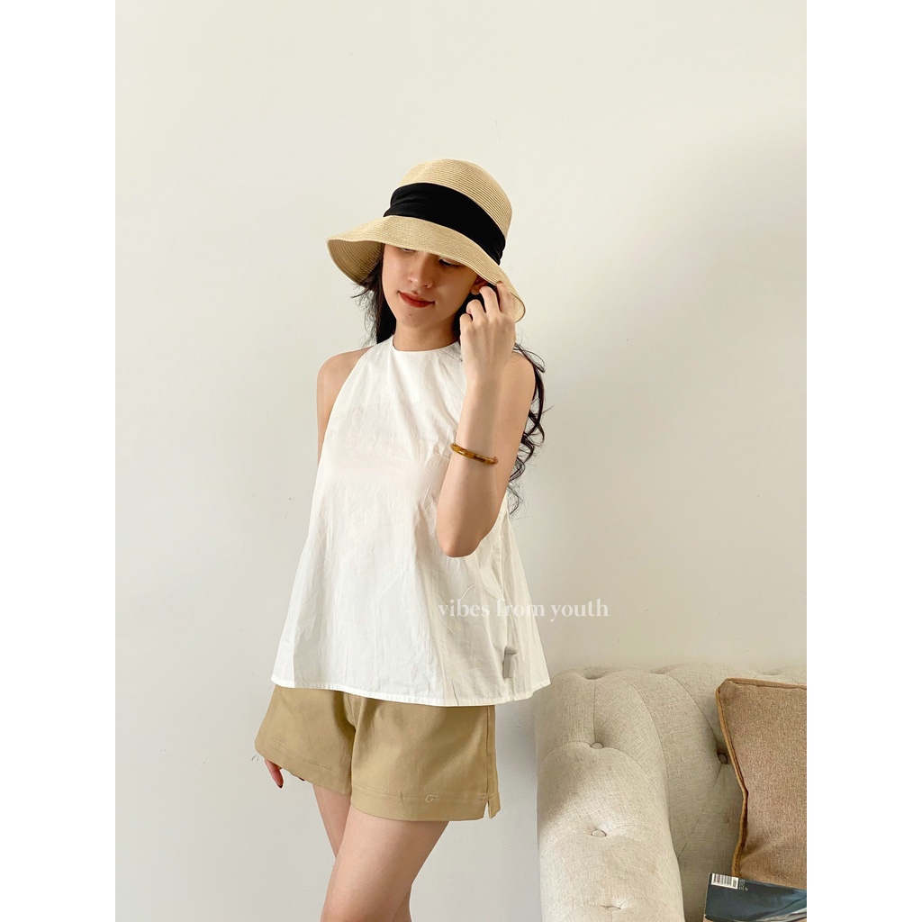 ÁO THÔ DÂY NHÚN CHÉO LƯNG_AV1276
