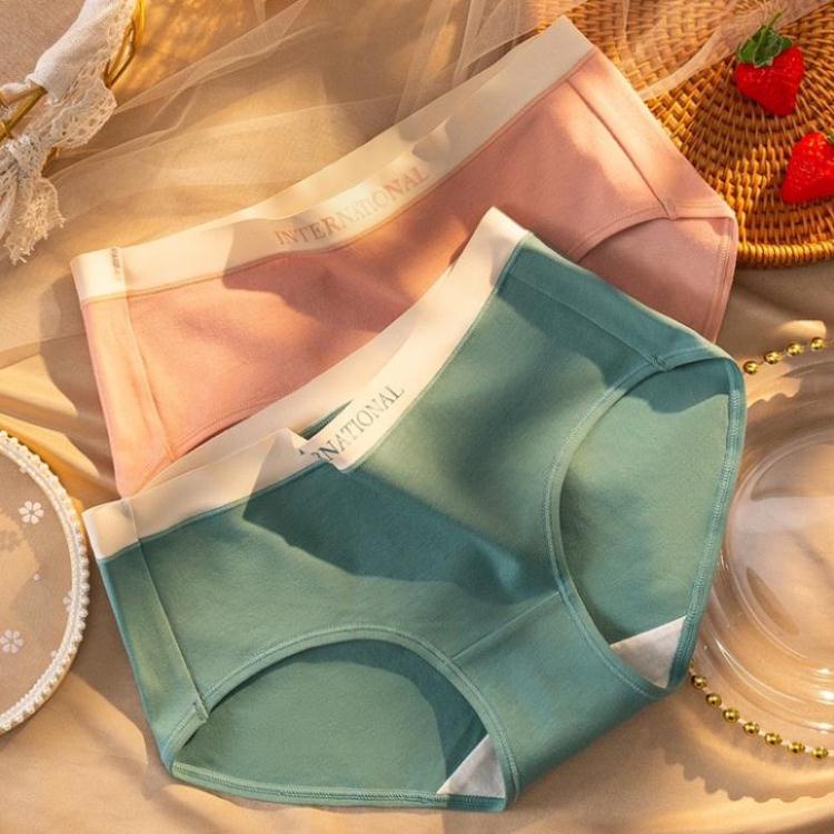 Quần Lót Nữ Cotton Viền Su Cạp Chữ