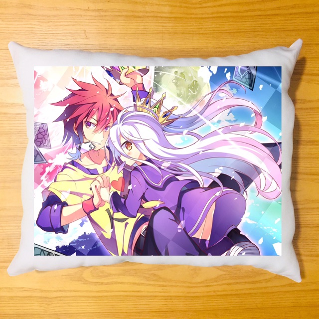 Gối ôm anime nogame Nolife dài 40x50cm