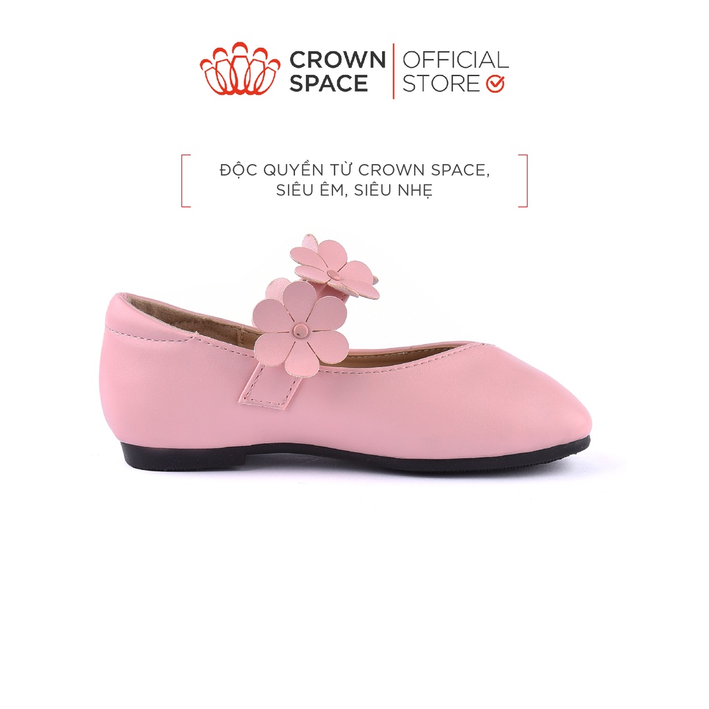 Giày Búp Bê Bé Gái Crown Space Cao Cấp CRUK3117 Size 25-30 cho bé 2-10 Tuổi