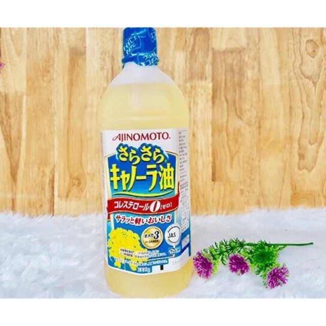 Combo 2 Chai Dầu Ăn Hoa Cải Ajinomoto 1000g - Điểm 10 cho sức khỏe vàng