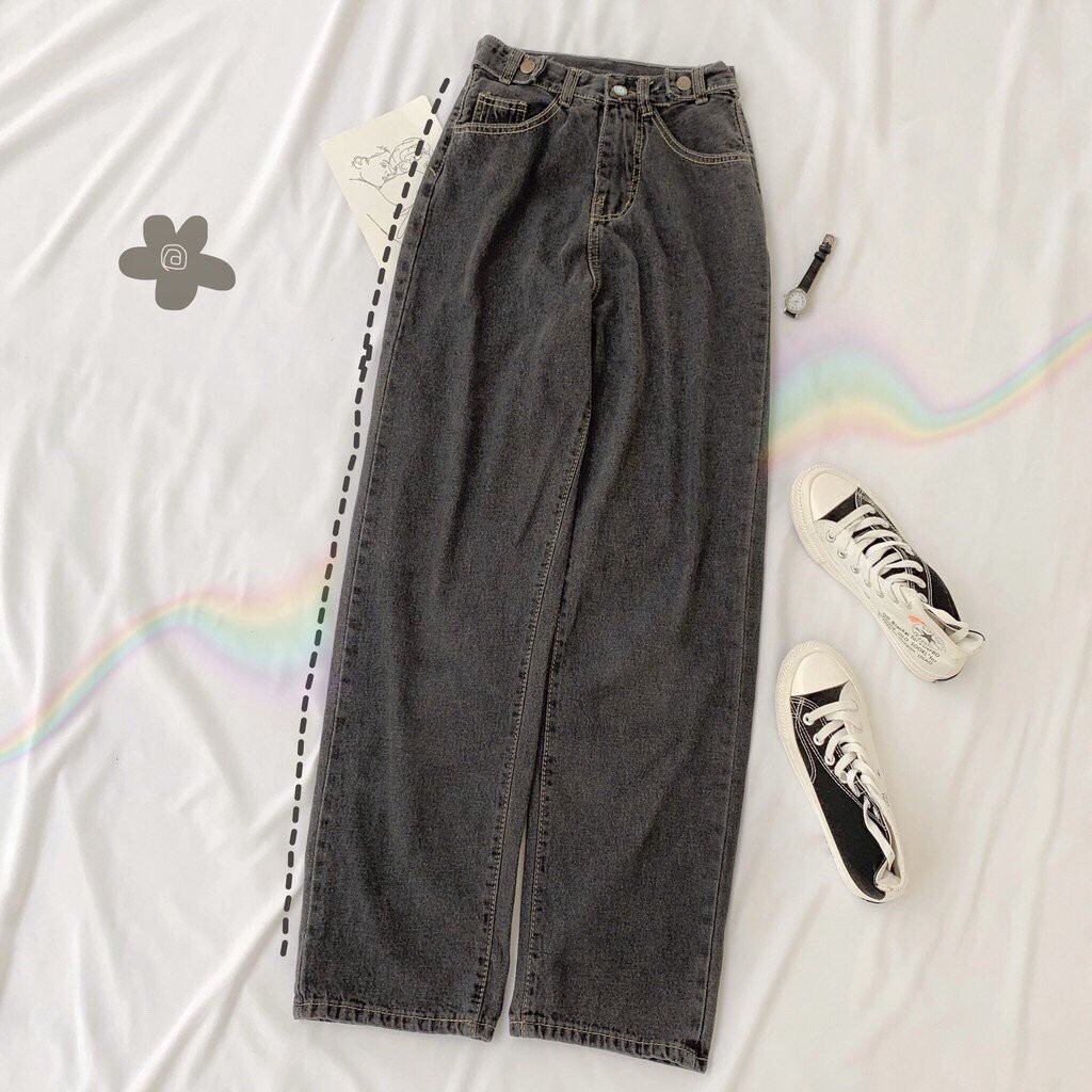 Quần Simple Jean XÁM Ulzzang NỮ 1hitshop