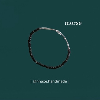 Morse code @nhaxe.handmade