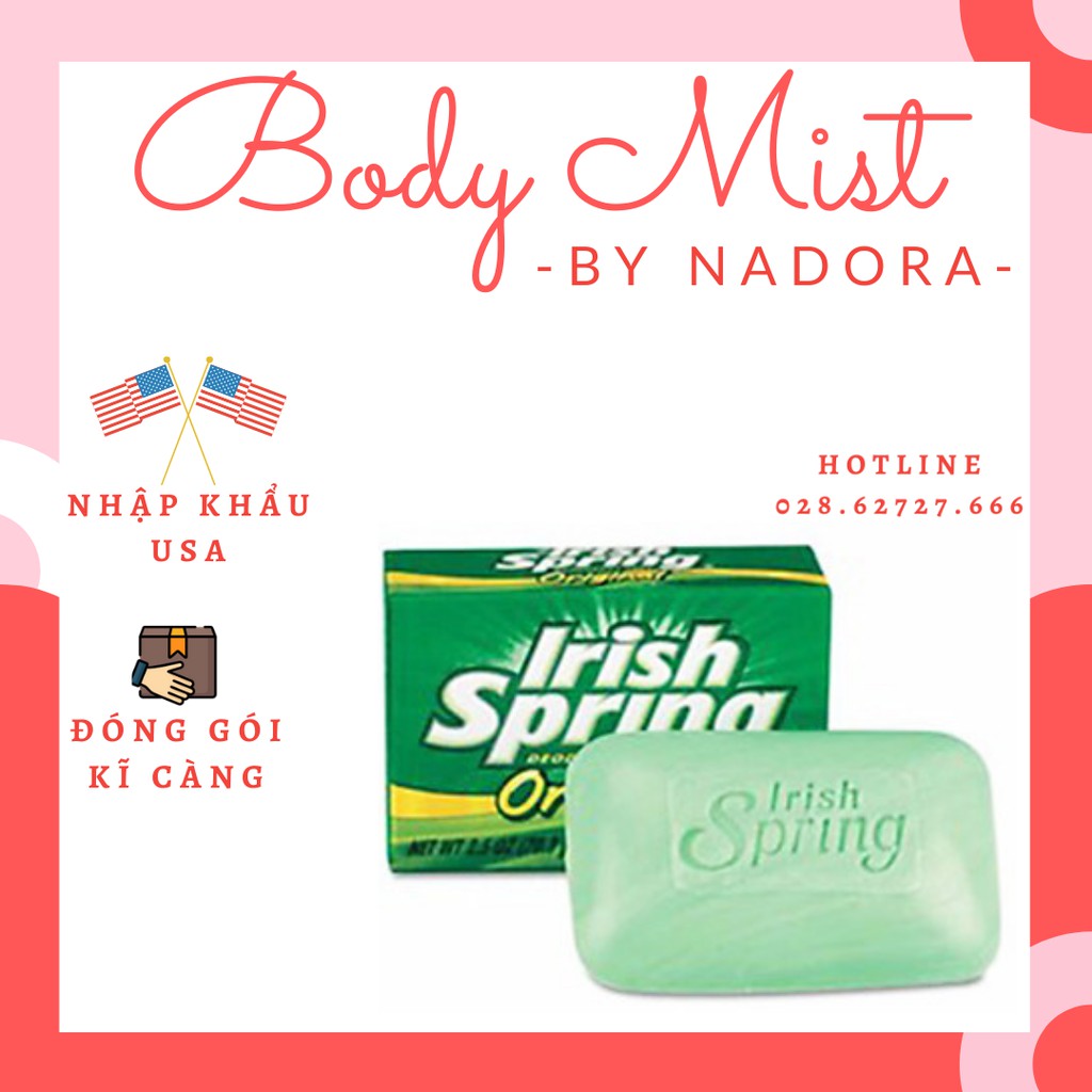 [Bán Lẻ] Xà Bông Cục Irish Spring Deodorant Soap Original