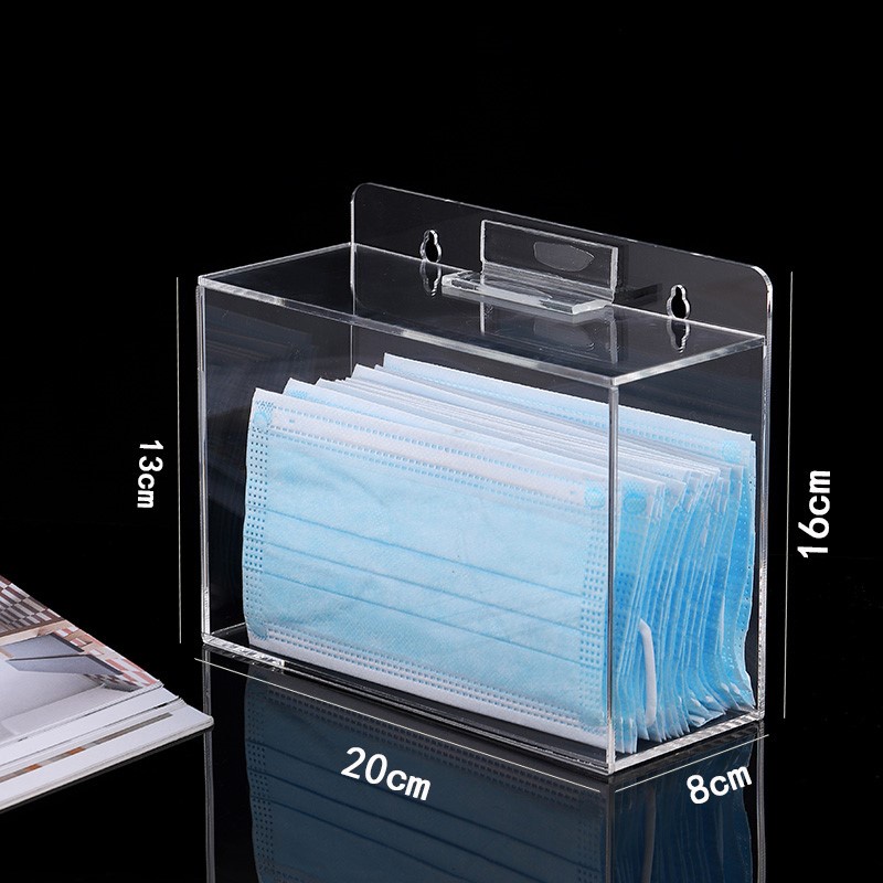 Hộp mica để đựng/ lưu trữ khẩu trang, Hộp acrylic đa năng ( Rx Dx C)
