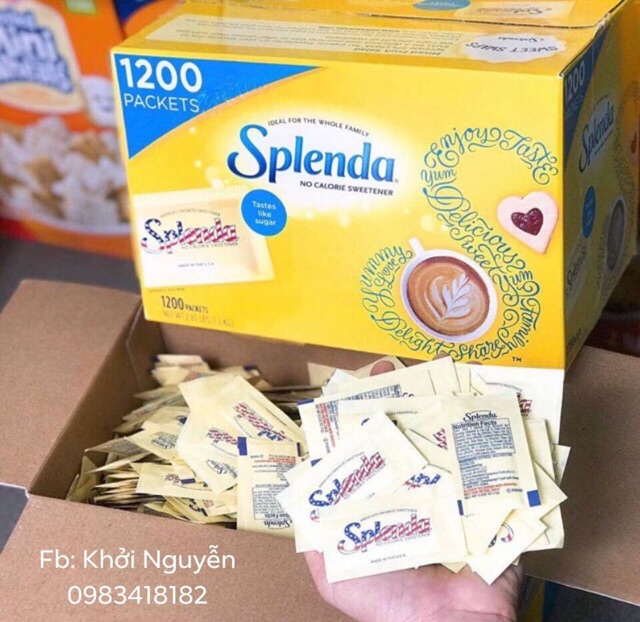 Đường Splenda 10 GÓI �FREESHIP�Đường Ăn Kiêng Dành Cho Keto Das [HSD 2023]