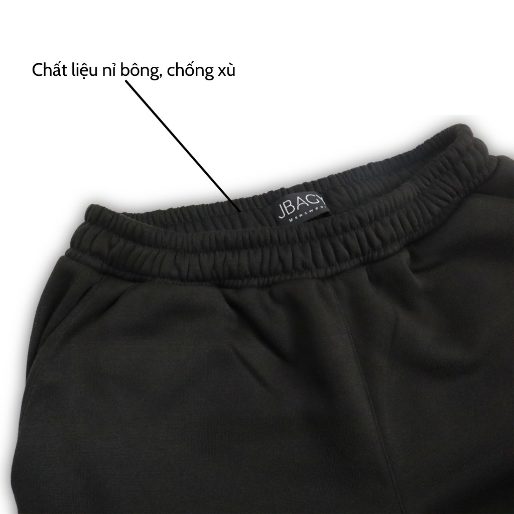 Bộ nỉ nam cao cấp, bộ nỉ thể thao unisex thương hiệu JBAGY - JK05
