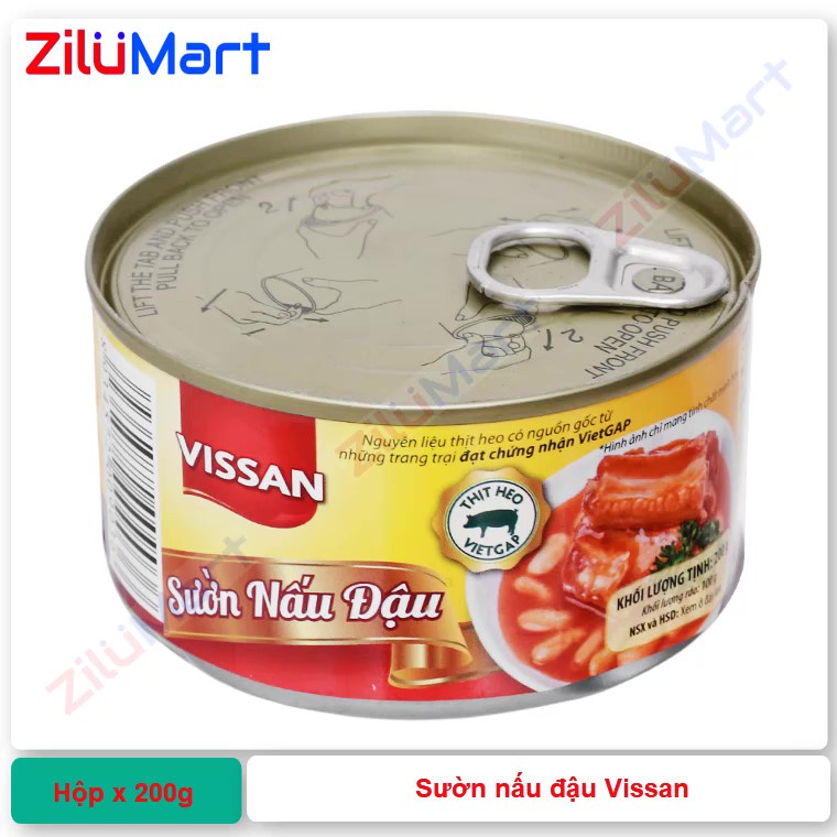 Hộp sườn nấu đậu Vissan loại 200g