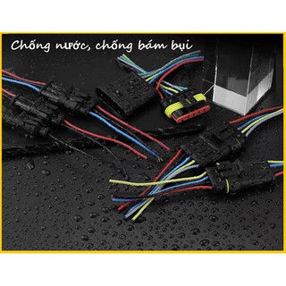 Jack kết nối đực cái 2p,3p,4p nối nhanh chuyên nghiệp, chống thấm nước và bụi dành cho điện ô tô, xe máy, dân dụng