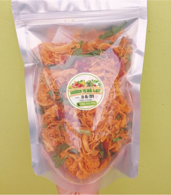 250G Khô gà lá chanh loại ngon không bột - Ăn là ghiền