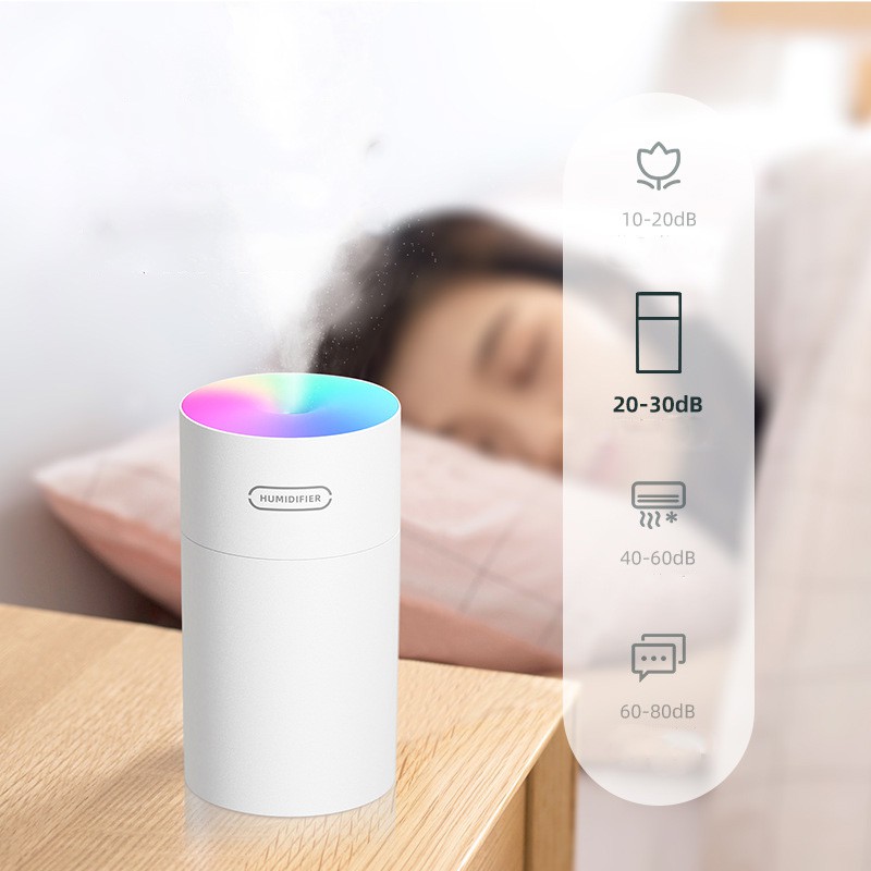 Fnelse Máy phun sương tạo ẩm 270ml 5V 2W có đèn LED Máy hương liệu