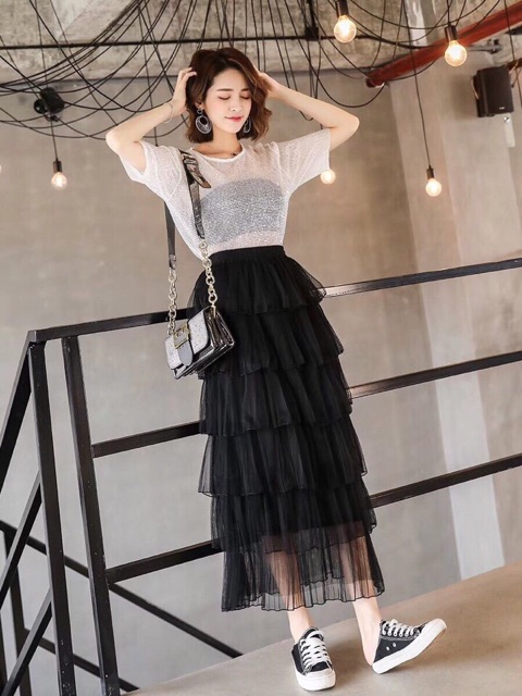 Chân váy voan 6 tầng hot hit | BigBuy360 - bigbuy360.vn