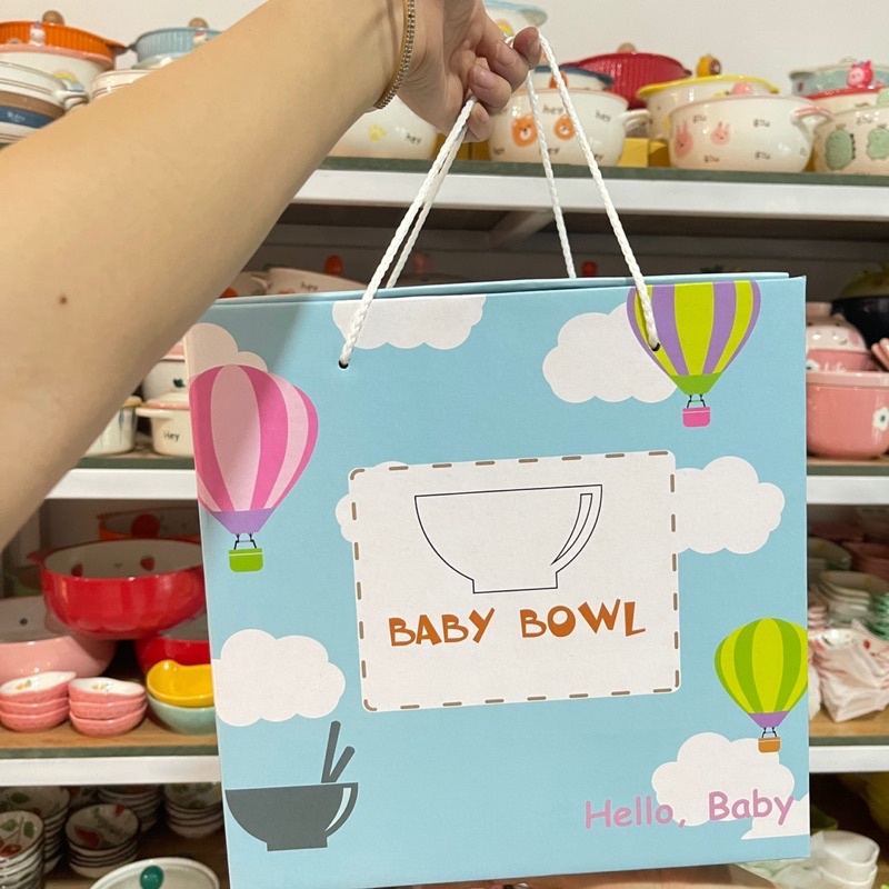 Bộ 6 bát ăn cơm gia đình có hộp quà 20/11, quà tặng sinh nhật, chén bát ăn cơm nhiều màu, chén sứ kiểu Nhật