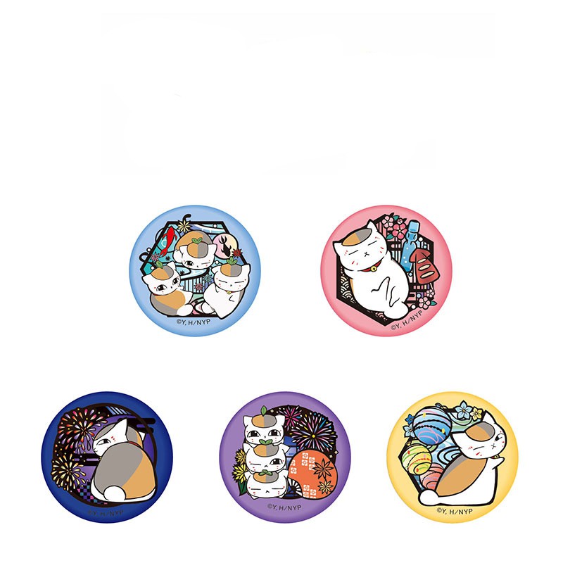 Combo 5 huy hiệu cài áo IN HÌNH Natsume Yuujinchou Hữu nhân sổ anime chibi dễ thương