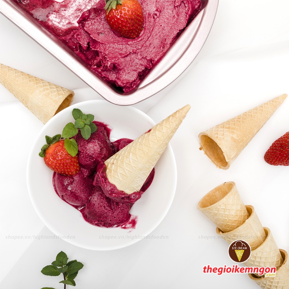 Bánh ốc quế ăn kem hình nón A+