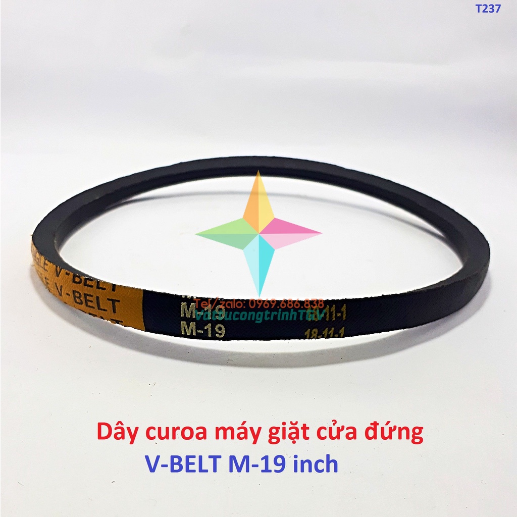 [Mã ELHA22 giảm 5% đơn 300K] Dây curoa thay thế cho máy giặt cửa đứng V-BELT M-19 inch