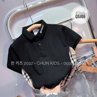 ÁO Polo BBR cổ thêu cho Bé