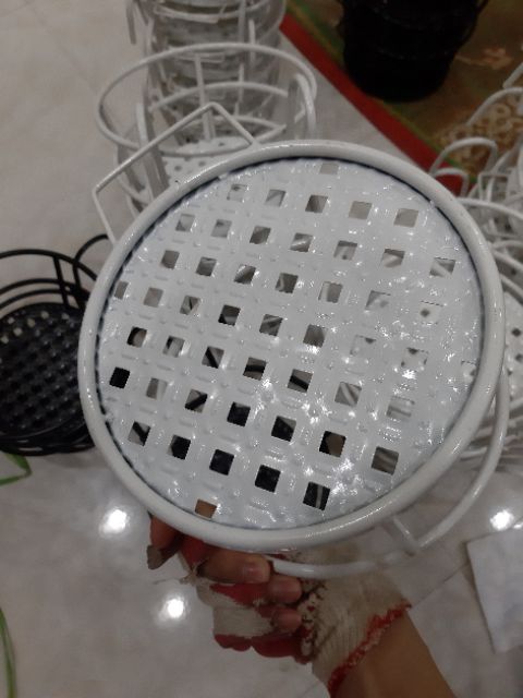 Combo 3 giỏ treo hoa ban công sơn tĩnh đế vân nổi