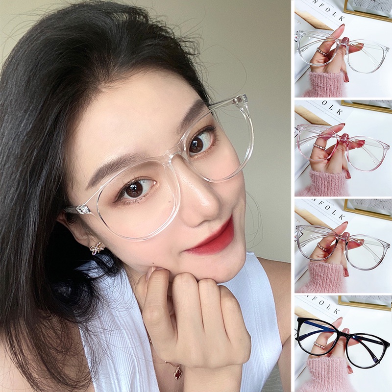 Mắt kính gọng tròn nhiều màu tuỳ chọn thời trang Hàn Quốc cổ điển cho phái nữ