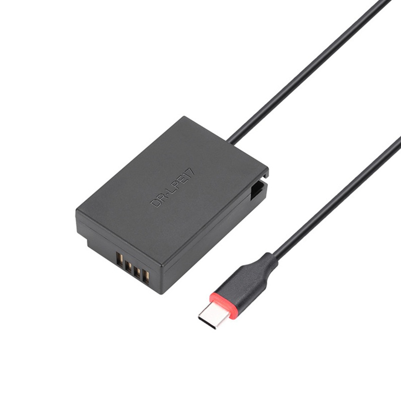 Bộ Sạc Pin ACK-E17 USB C LP-E17 Cho Máy Ảnh Canon EOS 200D 750D 760D 770D 800D 850D