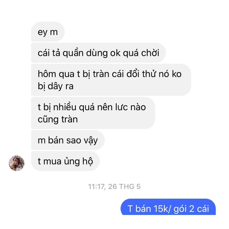 Băng vệ sinh dạng quần ( gói 2 miếng) chống tràn, thoải mái vận động