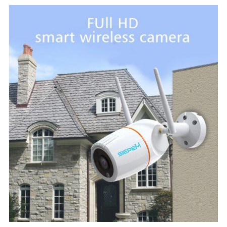 Camera IP Wifi Trong nhà/Ngoài trời SIEPEM S6865 FullHD 1080P - độ phân giải 2.0MP (Trắng) - Hàng chính hãng