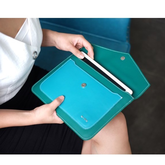 HERA - Clutch cầm tay MINK da thật nguyên tấm lớp 1 cao cấp IW05-6077
