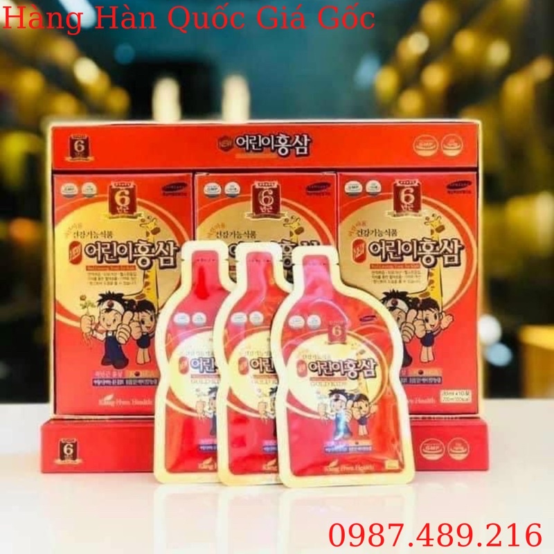 Hồng sâm baby hươu cao cổ gold kid Hàn Quốc date 2023, trumsihanghanquoc