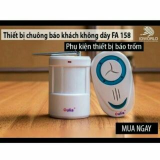 Chuông báo khách - báo động chống trộm hồng ngoại không dây Oulia FA-158