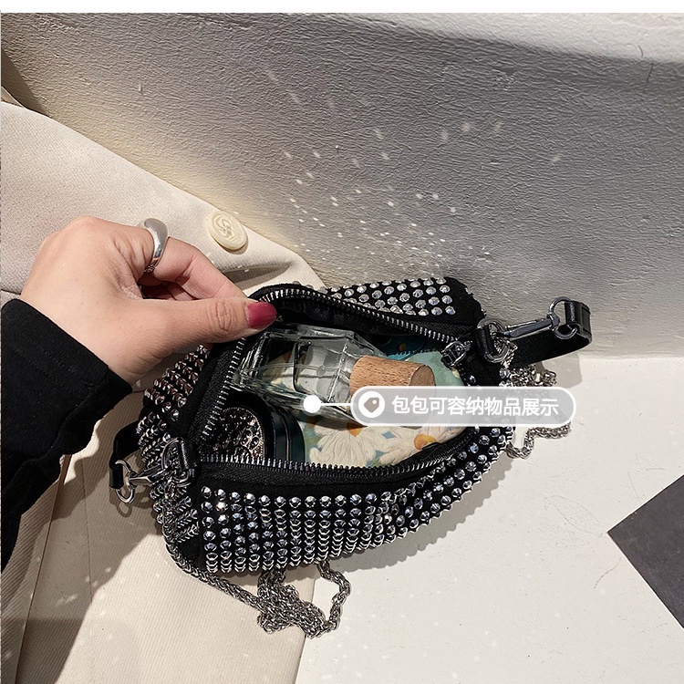 Túi Đeo Vai Đính Đá Lấp Lánh Thời Trang Sang Trọng Cho Nữ